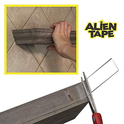 Image of ALIEN TAPE Heavy Duty Double Sided Tape, Nano Tape, Feet Clear Adhesive Tape for Poster Photo Wall Decor As Seen on TV, (4 Rolls - 20 Feet Total)