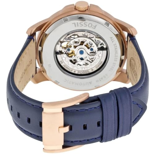 Image of Fossil Grant Automatic Blue Skeletal Men's Watch ME3054