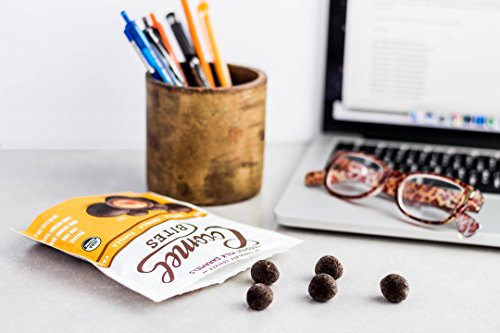 Cocomels Chocolate Covered Caramel BITES - VEGAN Organic Made Without Dairy Kosher (Variety, Sea Salt and Vanilla, 2 pack)