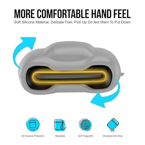 Image of Soft Silicone Case Cover Compatible for GoBoult Audio UFO | GoBoult Astra | GoBoult Mustang Torq (Grey)