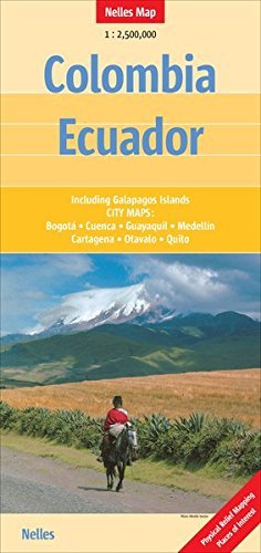Colombia/ Ecuador Nelles Travel Map 1:2.5M - 2014 (English, French and German Edition) by Nelles Verlag GmbH (2014-08-07)      Map