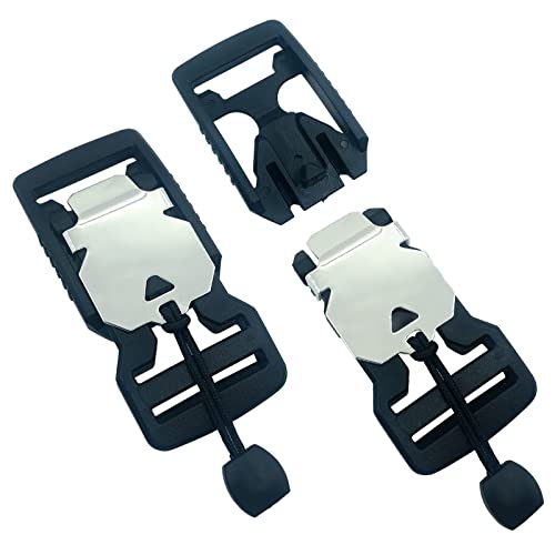TXZWJZ Magnetic Quick-Release Buckle Replacement – 1 Inch 2 Pack Magnetic Buckle for Tactical Backpack Strap Belt Buckle Military Accessories