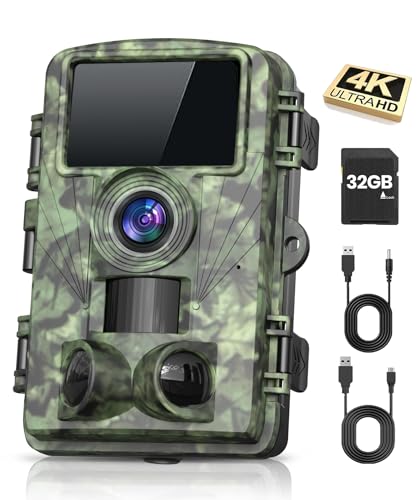 Dargahou Trail Camera Glow Night Vision Motion Activated for Outdoor Wildlife Deer