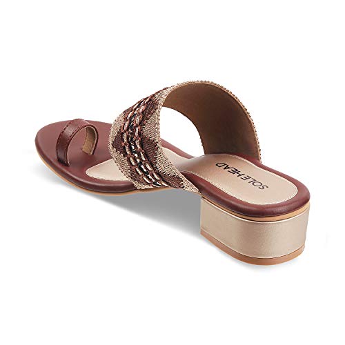 Image of SOLE HEAD Brown Women Sandal
