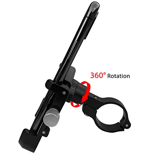 Leeofty Suporte para telefone de bicicleta em liga de alumínio para bicicleta Suporte universal para