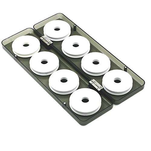 Milepet-Fishing 8 Espuma Pesca Winding Línea Junta Pesca Bobina Carretes con Plástico Caja para Almacenamiento de línea de Pesca Rig