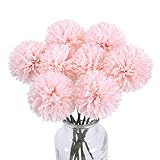 AILANDA Artificial Flowers Chrysanthemum Ball 8PCS Fake Flowers Hydrangea Bridal Wedding Bouquet Sil