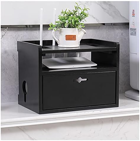 cable storage box Wooden Router Storage Box Multi-function Cable Management Box Large Storage Wires Keeper Holder to Hide Wires & Power Strips cable tidy box (Color : C)