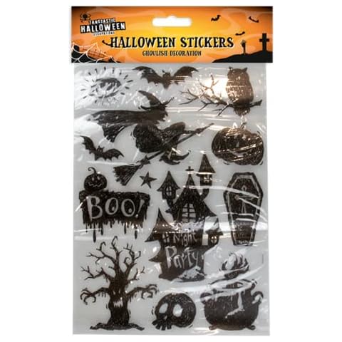 Deluxe Bloody Design Scary Halloween Window Sticker Room Wall Window Halloween Decoration by Lizzy® (Night Party Silhouette Sticker) Cover