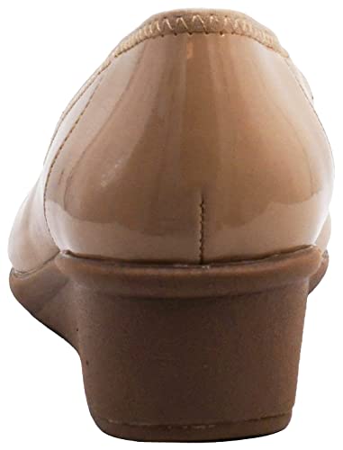 Anne Klein Women's Waverly Wedge Pump, Nude, 8 M Us #TOP2