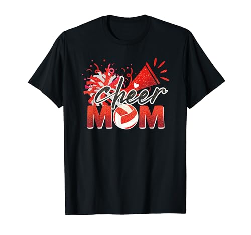 Cheer Mom Voleibol Deporte Amante Game Day Vibes Party Divertido Camiseta