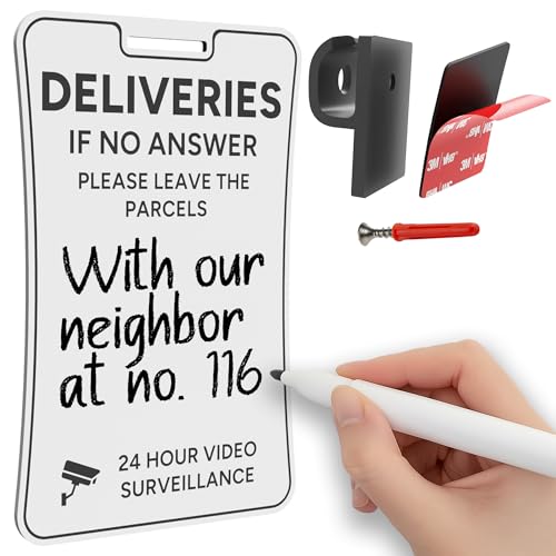 Mars Outpost Please Leave Parcels Here Delivery Sign Removable Custom