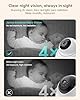 Jartoo 2K Video Baby Monitor with Camera and Audio, 1860ft Long Range Baby Monitor No WiFi 5.5" FHD Screen ANC Baby Camera Wireless, Feeding Clock, Night Vision, 2-Way Talk, AI Cry Detect, 6000mAh #4