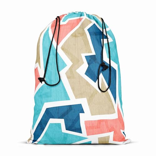 Image of ArtzFolio Vintage Triangle D2 | Reusable Sack Bag | Bag for Gym, Storage, Vegetable & Travel