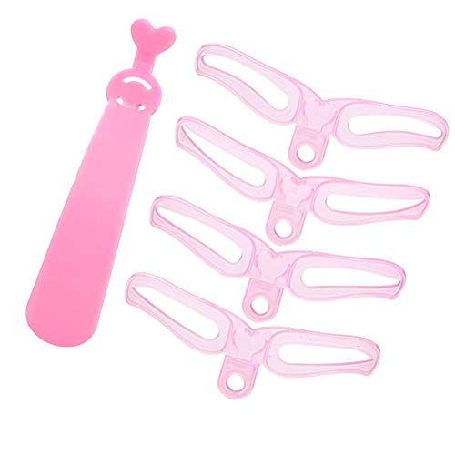 Lurrose Kit de estêncil de sobrancelha reutilizável, molde de desenho de sobrancelha, ferramentas de