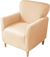 Vista 30 de XMAYODS Funda elástica para silla de club, fundas para silla de bañera, funda suave para sillón, protector de muebles extraíble, funda para silla