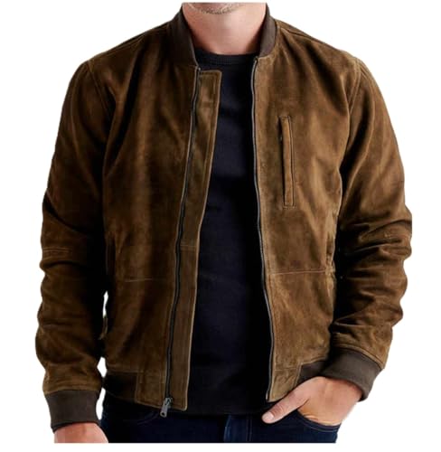 Blouson bomber daim synthétique idéal pour vos sorties urbaines