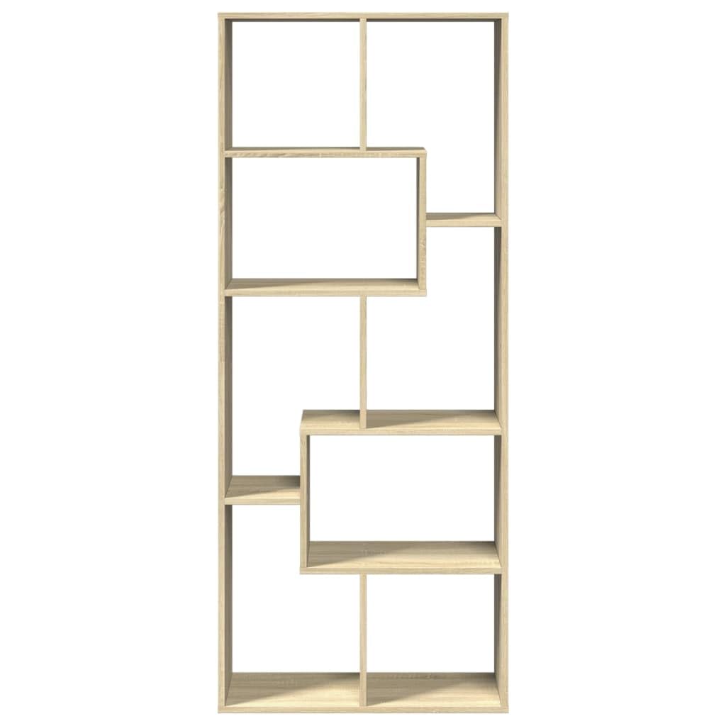 Generisch Raumteiler-Bücherregal Sonoma-Eiche 67x25x161,5cm Holzwerkstoff,Möbel,Regalsysteme,Bücherregale Bücherschränke-858077