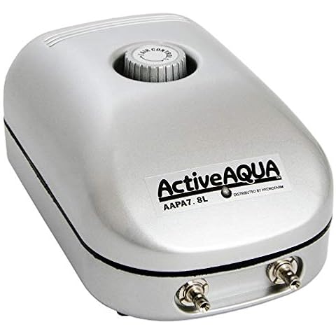 Hydroponic Air Pump, 2-Outlet, 7.8-Liter Cover