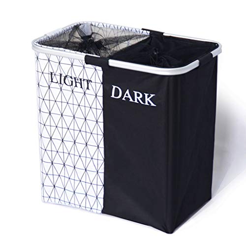 YGH Cesta de Almacenamiento Juguete 2 Compartimiento La Cesta del Almacenaje, Algodón Lavables Caja Almacenamiento Cesta Lavadero Ropa Clasificación Cesta de Niños (Color : A)