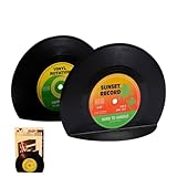 Forma unica del disco: i contabili per scaffali sono semplici, eleganti e retrò grazie alla loro forma creativa e distintiva del disco. Evidenzia la tua vita.