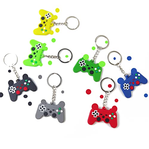 NSBELL 42PCS Video Game Controller Keychains Game Controller Handle Key Ring Video Game Keychain Pendant for Video Game Party Favors Birthday Baby Shower Child Present - Thumbnail 4