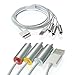 HAWORTHS USB charger Composite AV to TV RCA Video Cable for Apple iPhone 3G/3GS/4/4S, iPad/ iPad2/ New iPad 3, iPod Video, iPod Nano, iPod Touch 4