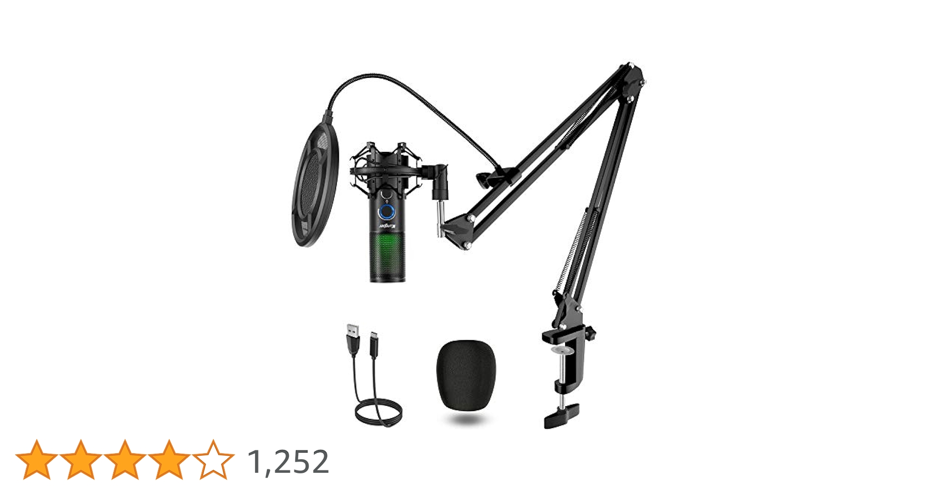 Kungber コンデンサーマイク Amazon.com: Kungber USB Microphone Condenser for Computer