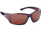 Hobie Men's Polarized Wrap sport Sunglasses, Large Fit, Full-Coverage, Everglades (Shiny Dark Brown