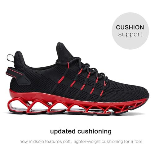 Image of Mens Slip On Walking Shoes Blade Non Slip Tennis Running Shoes Lightweight Workout Breathable Mesh Fashion Sneakers