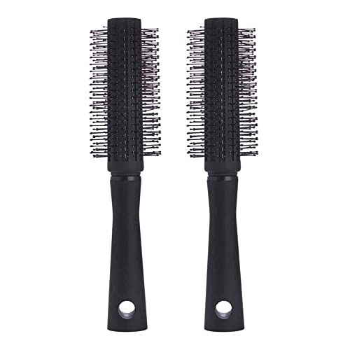 Round Hair Brush For Men & Women Hair Styling Blow Dry Roller Hairbrush Low Static Best For Quiff Curls Straight Thin & Short Hair [Set of 2]