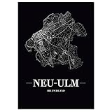 JUNIWORDS Stadtposter - Wähle Deine Stadt - Neu-Ulm - 60 x 