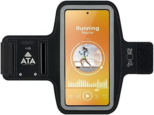 Running Armband for Samsung S22+ / S21+ / S20+ Non-Slip Sweat-proof Sports Phone Holder with Key/Headphone slots Phones up to 6.8 S10 / S9 Plus