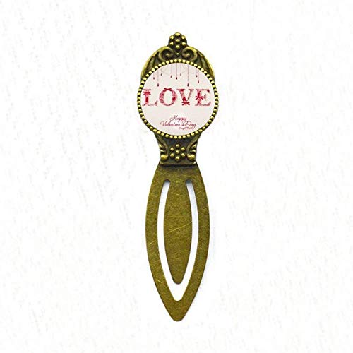 Marque-page rétro Love rouge : le cadeau romantique idéal pour lecteur