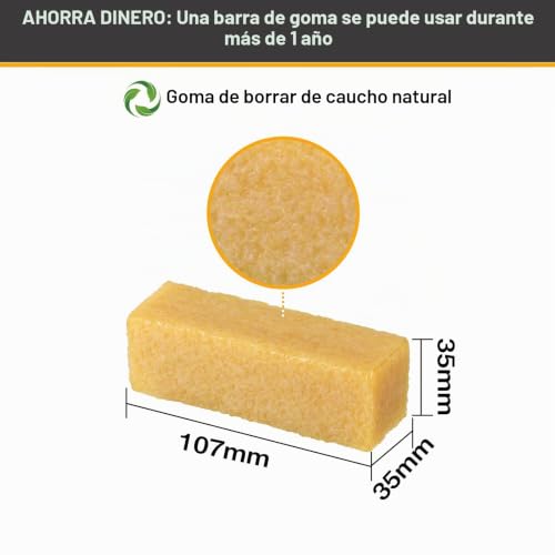 Miniatura 2 de Sruhrak Limpiador De Cinta De Agarre Para Monopatín, 35 X 35 X 107 Mm, Para La Limpieza De Monopatín, Bandas De Lijado Y Discos Abrasivos, Bloque De Limpieza