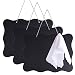 Austor Chalkboard Sign 8x10 inch Double Sided Erasable Message Board with Hanging String and Cleaning Cloth for Wedding, Kitchen Pantry,Kids Crafts and Wall Décor, 3 Pack