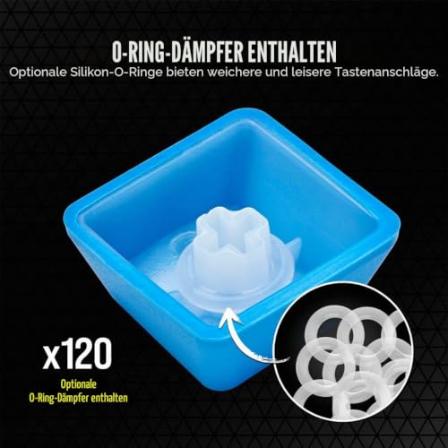 Corsair PBT Double-Shot Pro Keycap Mod Kit, blau – Ansicht 5