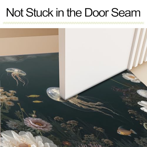 Tapis Entrée Intérieur Imperméable et Antidérapant Vert Foncé