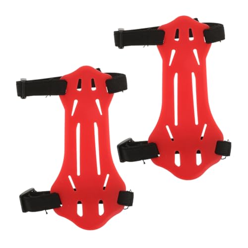 balacoo Rchery Arm Protector 2 Pcs Adjustable Armguard for Boys and Girls Youth Rubber Guard Strap Protection for Exercises