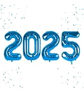Happy New Year Balloon, 16inch New Year Number Balloons NYE Decorations 2025, New Years Eve Party...