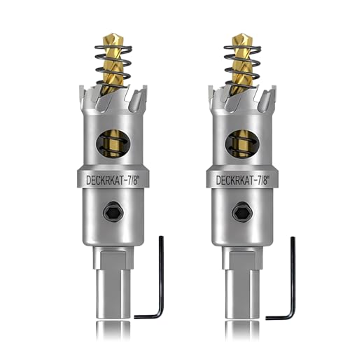 2-Pack TCT Hole Saws for Hard Metal