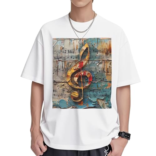 T-shirt notes de musique femme : la tunique ample en coton contre la chaleur
