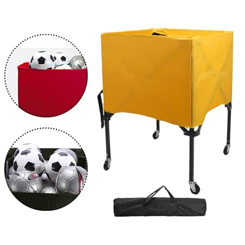 Carro para balones plegable con ruedas multidireccionales de aluminio 6