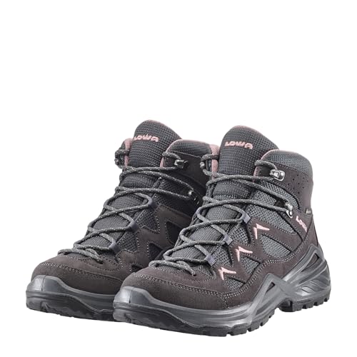 LOWA Stiefel mittel SIRKOS EVO GTX MID Ws graphit/altrosa, 39