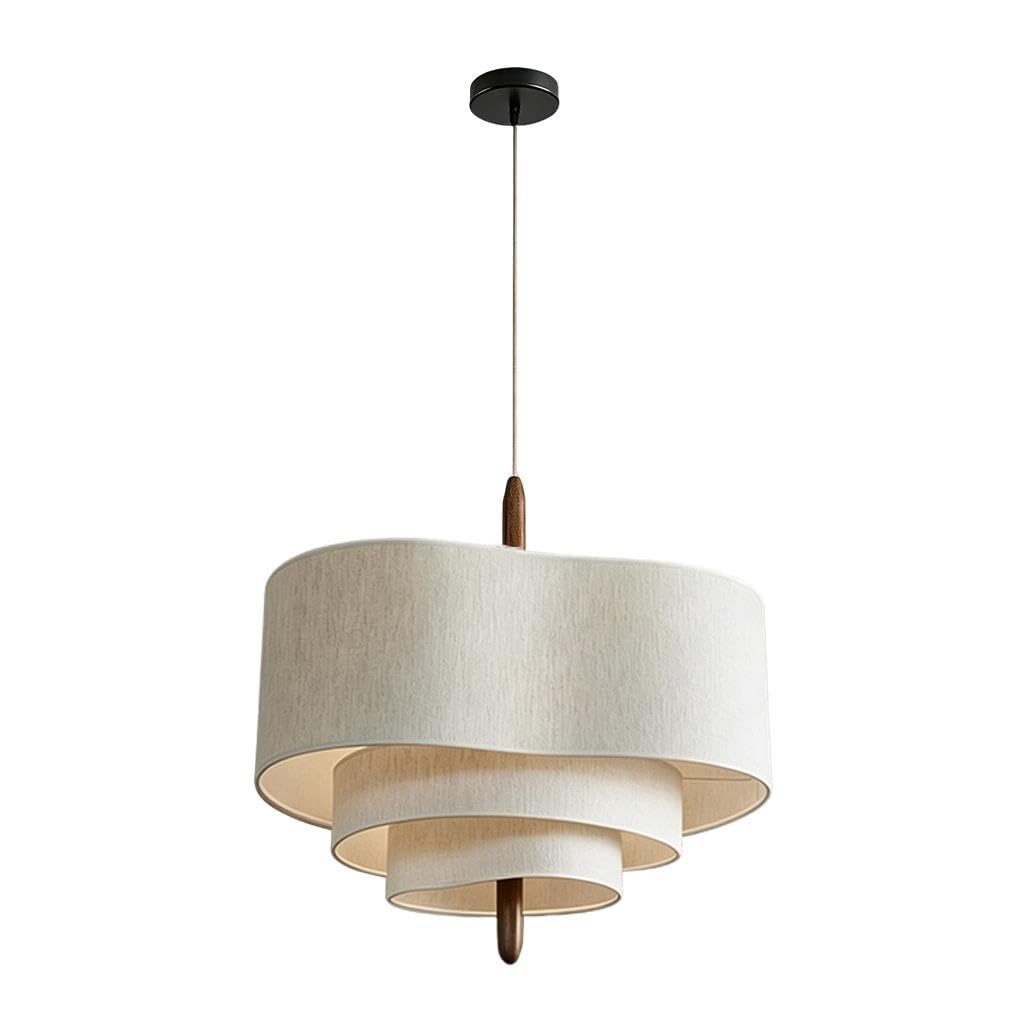 Lampada A Sospensione Stile Wabi Sabi Lampada Principale Mid-Century Francese Per Soggiorno Cavo Di Sospensione Regolabile Lampada Pendente Con 3 Attacchi E27 Adatta Per Camera Da Letto(45CM)