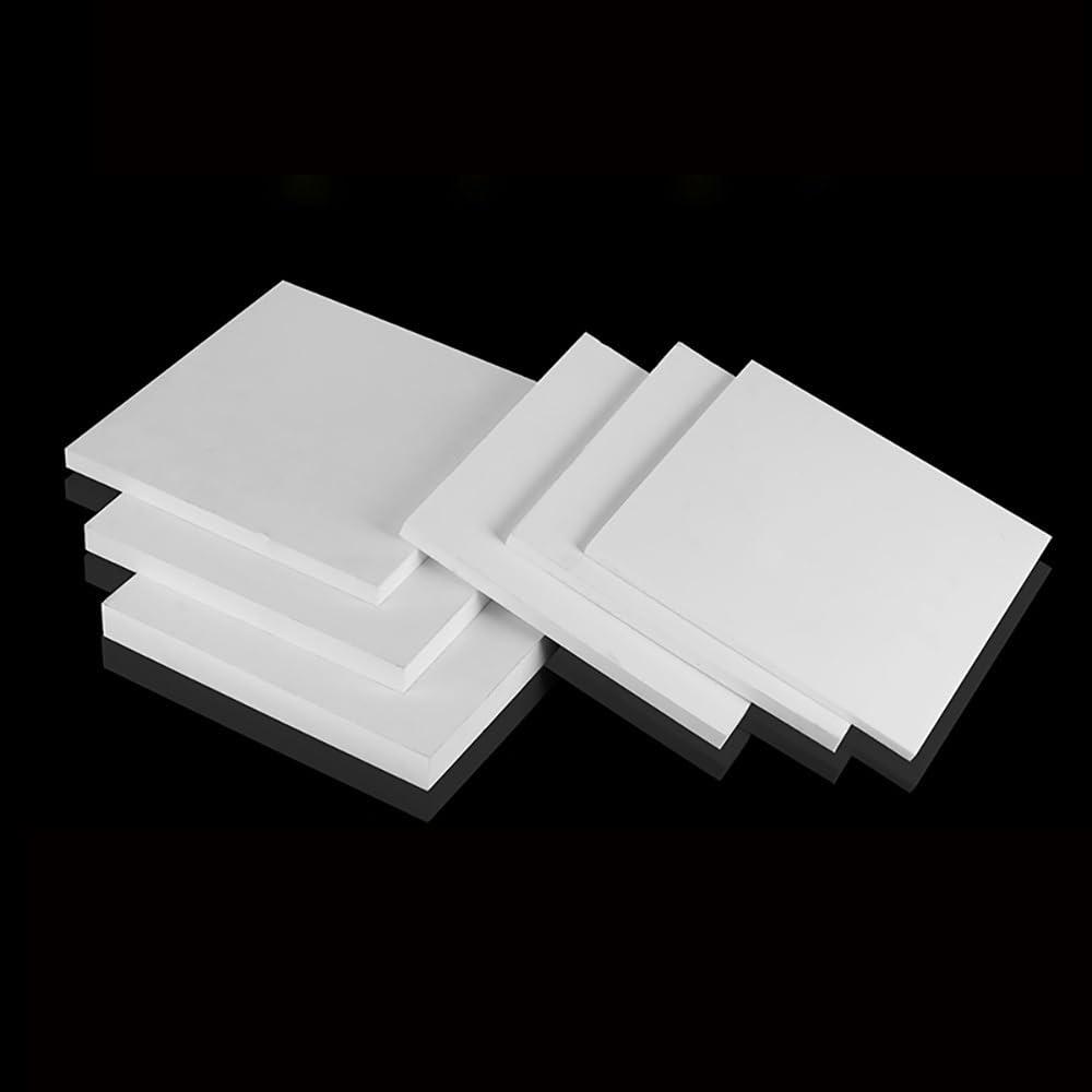 Weiße PTFE-Platte mit einer Dicke von 0,5–20 mm | Vielseitige wiederverwendbare PTFE-Kunststoffplatte for Heimwerker, for DIY-Modellbau und Bastelarbeiten(3x300x300mm)