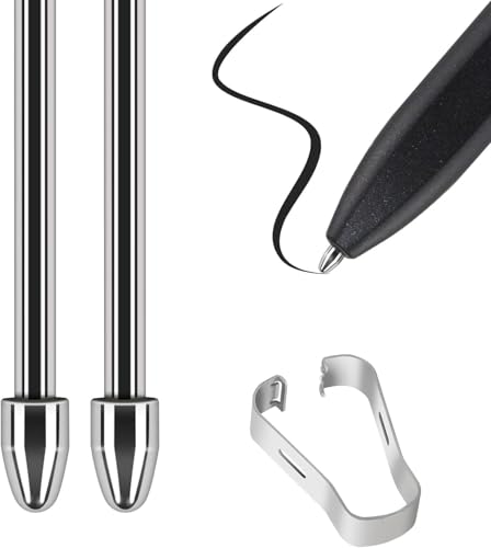 VOVIPO 2 Pcs Titanium Alloy Pen Replacement Nibs for Remarkable 2 Scribe Premium Galaxy S Compatible with EMR Stylus Pen