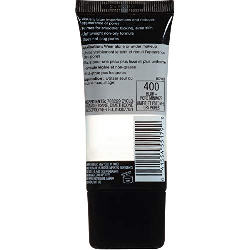Maybelline New York Facestudio Master Prime Primer Makeup, Blur + Pore Minimize, 1 fl. oz