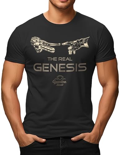 GASOLINE BANDIT Herren T-Shirt für Motorradfahrer original Design:The Real...