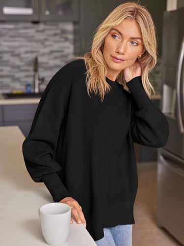 Image of EFAN Womens Oversized Sweaters Batwing Sleeve 2026 Fall Fashion Outfits